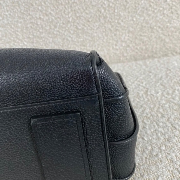 Authentic Saint Laurent Black Grained Calfskin Sac De Jour Bag - Picture 6 of 15